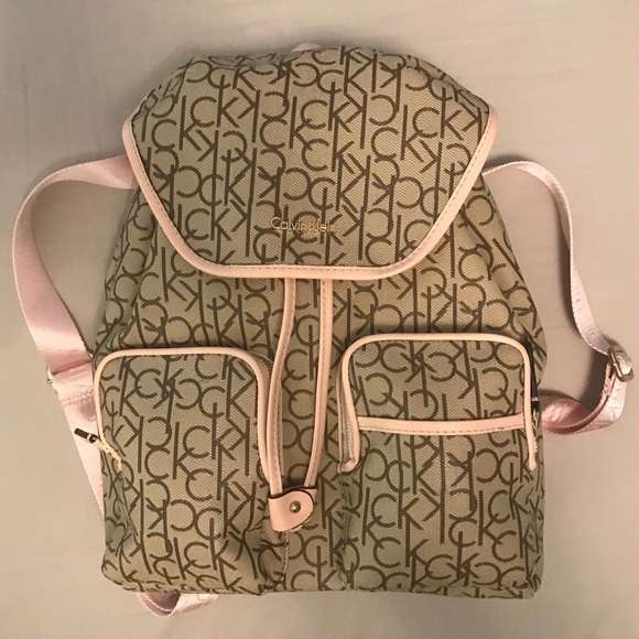 calvin klein backpack pink